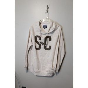 NWT South Carolina Fleece Hoodie Burlebo Size Large Cream Beige Heather